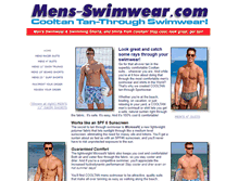 Tablet Screenshot of mens-swimwear.com